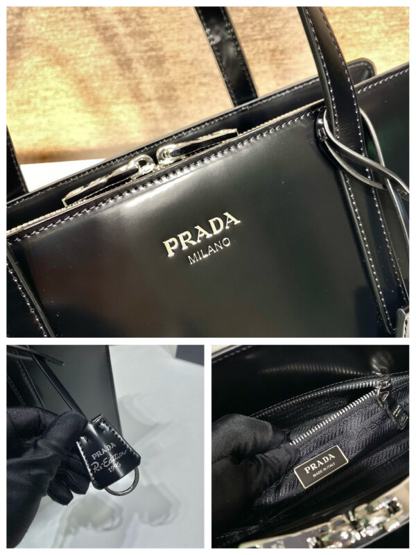 Prada Re-Edition 1995 brushed-leather medium handbag