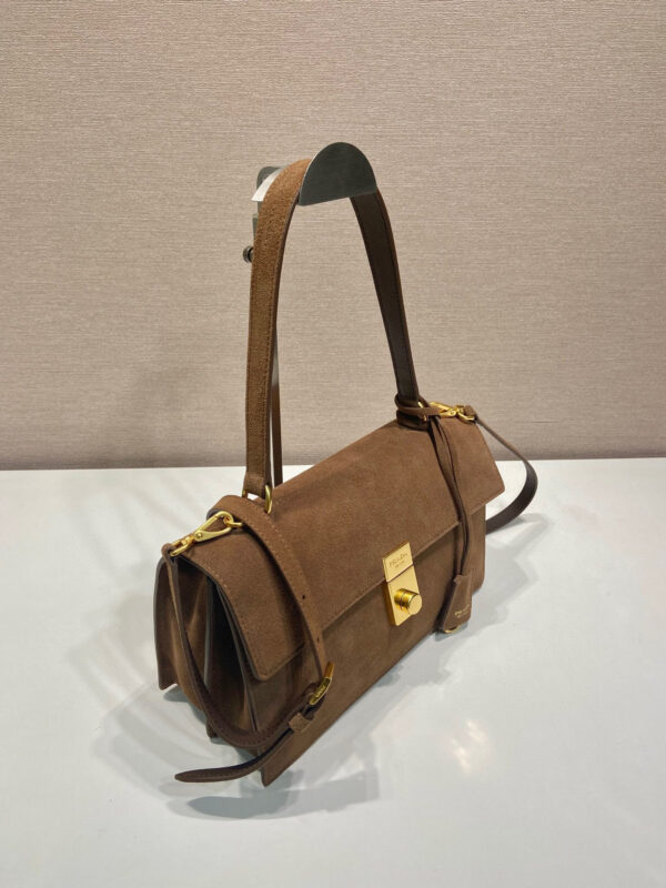 Prada Soft Sound medium suede shoulder bag