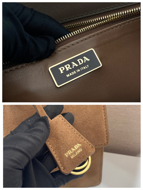 Prada Soft Sound medium suede shoulder bag