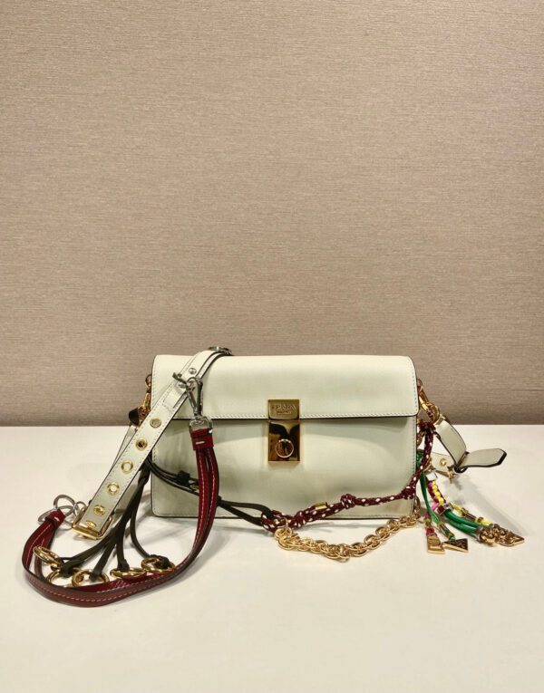 Prada Soft Sound small leather shoulder bag with charms