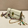 Prada Soft Sound small leather shoulder bag with charms