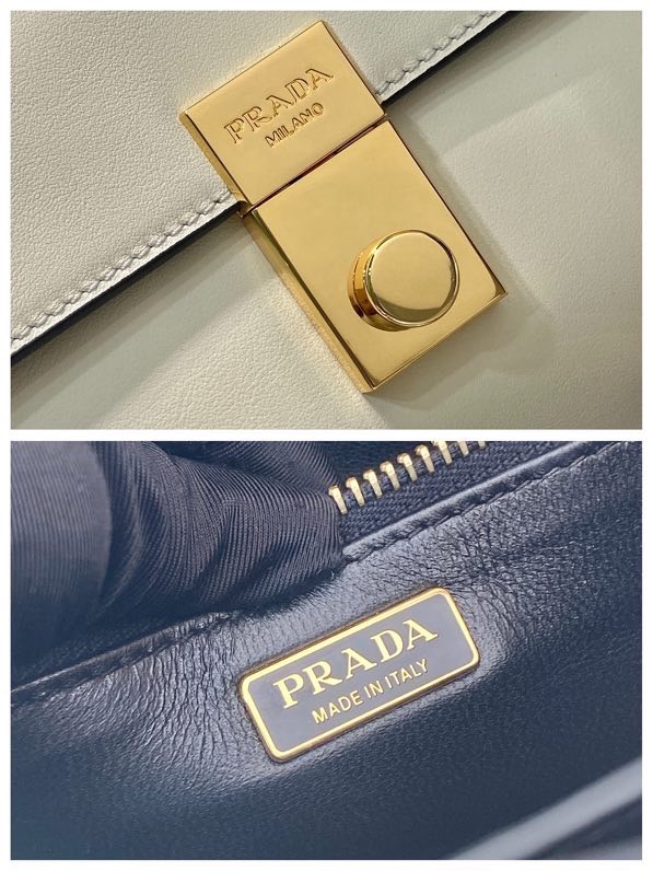 Prada Soft Sound small leather shoulder bag with charms