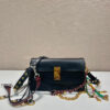 Prada Soft Sound small leather shoulder bag with charms