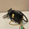 Prada Soft Sound small leather shoulder bag with charms