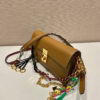 Prada Soft Sound small leather shoulder bag with charms