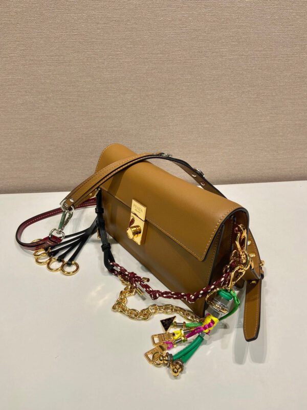 Prada Soft Sound small leather shoulder bag with charms