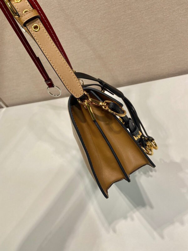 Prada Soft Sound small leather shoulder bag with charms