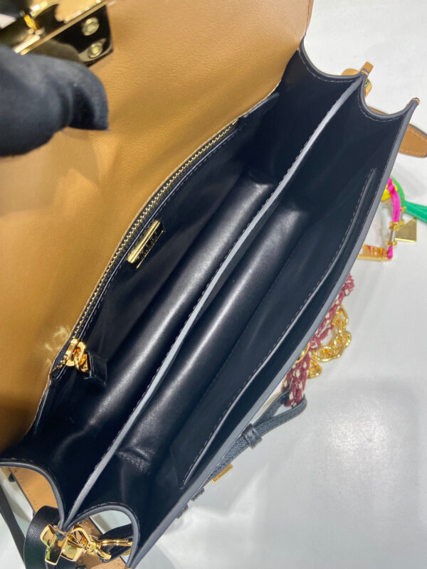 Prada Soft Sound small leather shoulder bag with charms