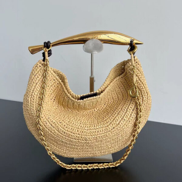 Bottega Veneta Sardine Chain Raffia crochet bag