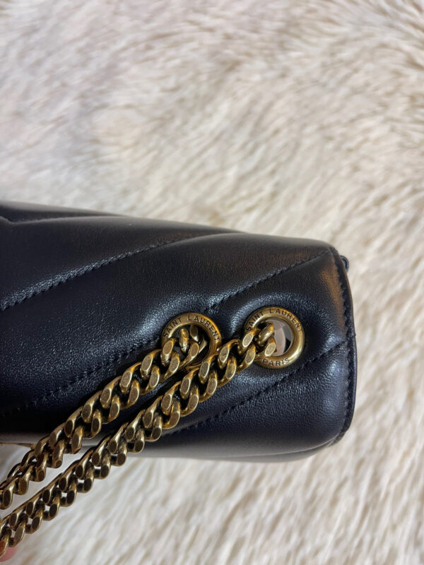 YSL loulou small in matelassé lambskin