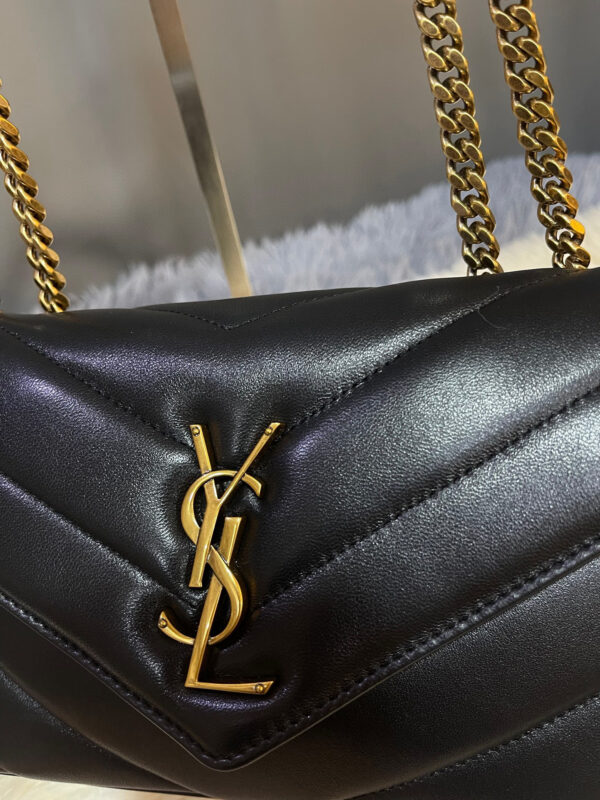 YSL loulou small in matelassé lambskin