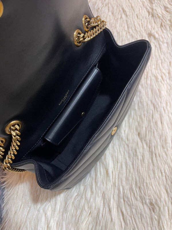 YSL loulou small in matelassé lambskin
