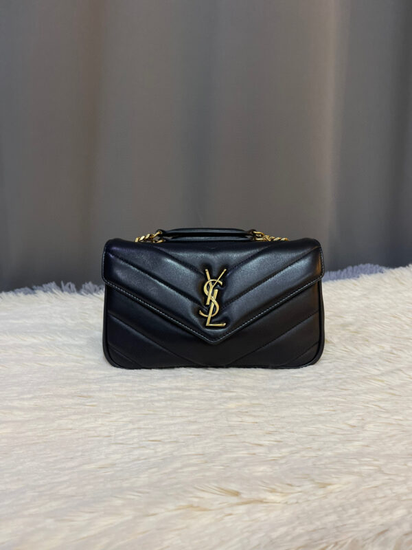 YSL loulou small in matelassé lambskin