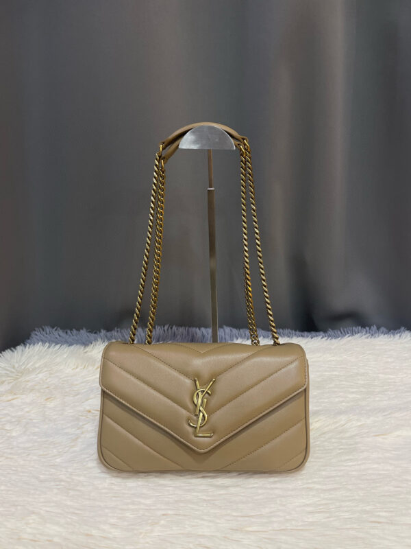 YSL loulou small in matelassé lambskin