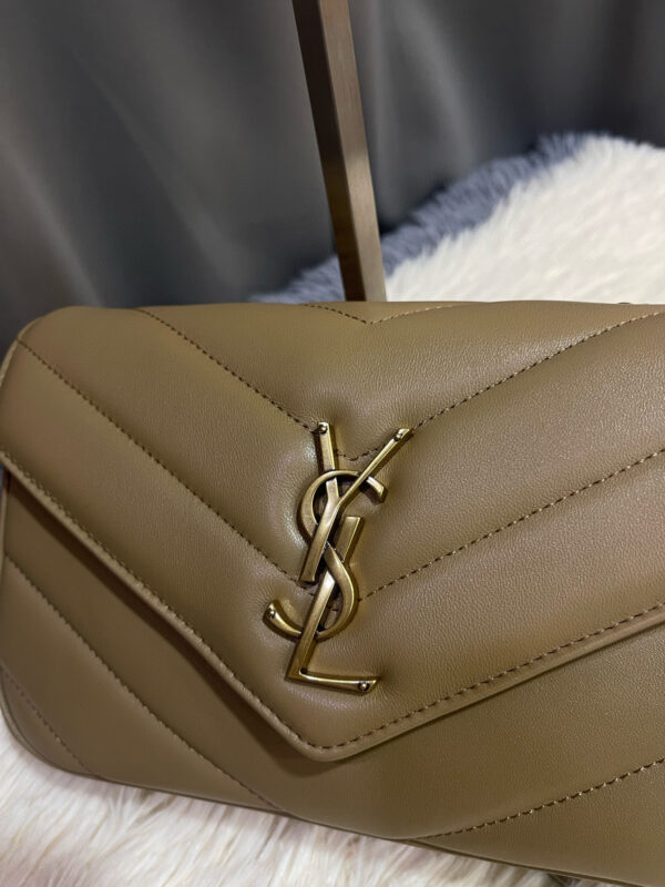 YSL loulou small in matelassé lambskin