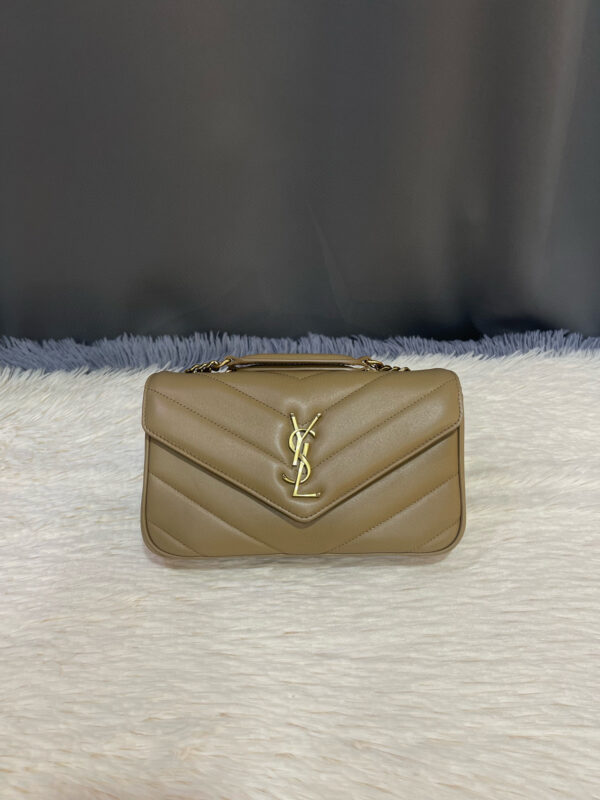 YSL loulou small in matelassé lambskin