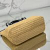 Prada Medium crochet and leather tote bag