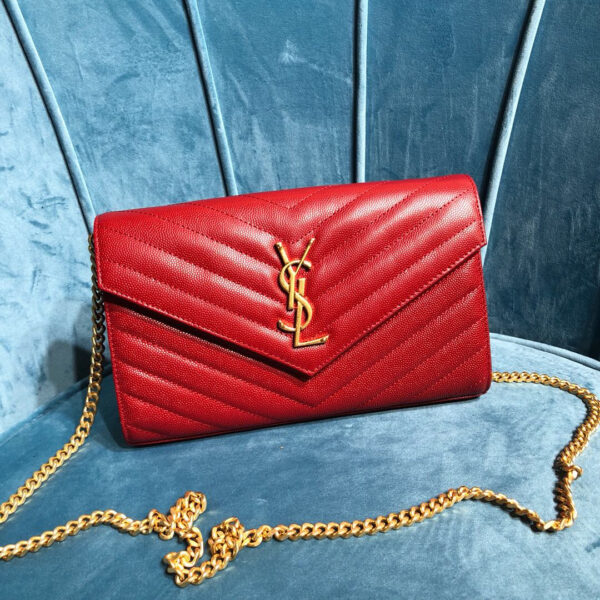 YSL CASSANDRE MATELASSÉ CHAIN WALLET
