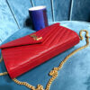 YSL CASSANDRE MATELASSÉ CHAIN WALLET