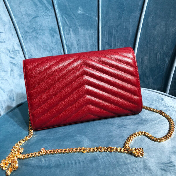 YSL CASSANDRE MATELASSÉ CHAIN WALLET