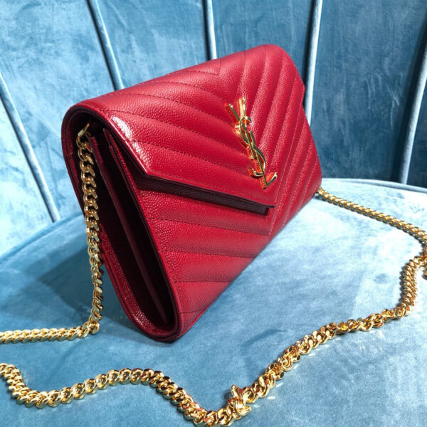 YSL CASSANDRE MATELASSÉ CHAIN WALLET