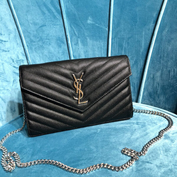 YSL CASSANDRE MATELASSÉ CHAIN WALLET