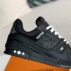 Black Calf Leather Sneakers