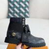 「#2528」Wheat colored letter ankle boots