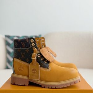 「#2516」Wheat colored letter ankle boots