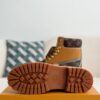 「#2528」Wheat colored letter ankle boots