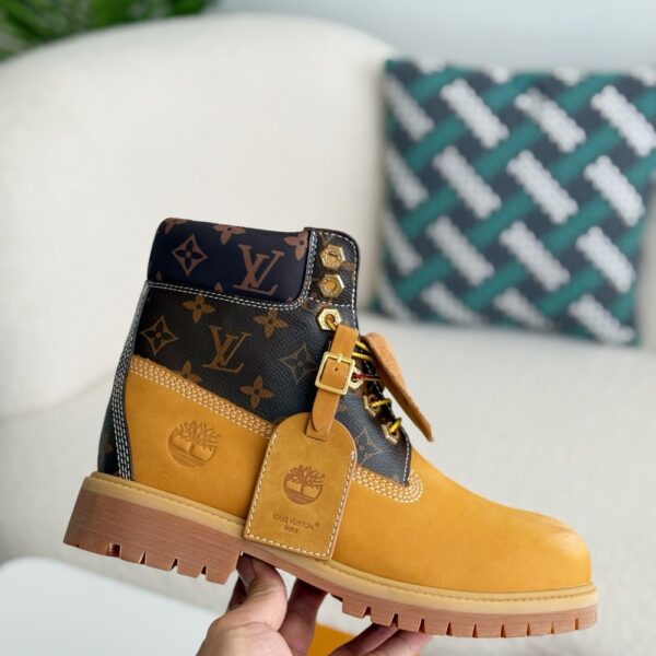「#2516」Wheat colored letter ankle boots