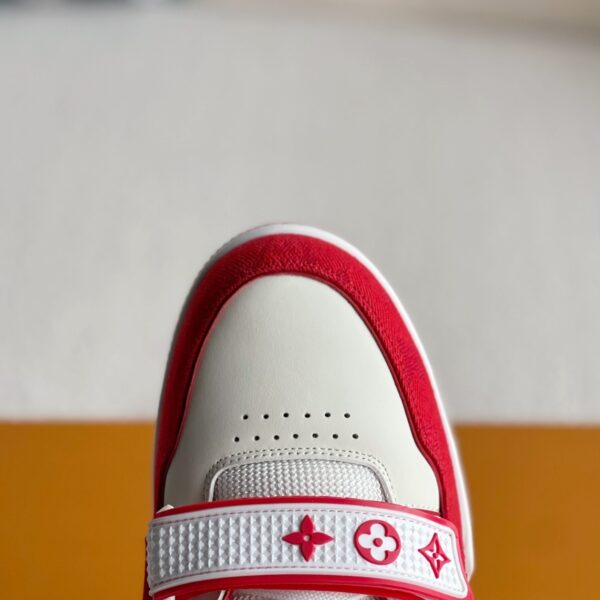 Red men's sports shoes