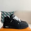 Black Calf Leather Sneakers