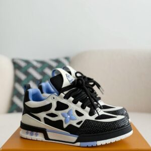 Black low-top skate shoes