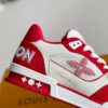 Red men's sports shoes