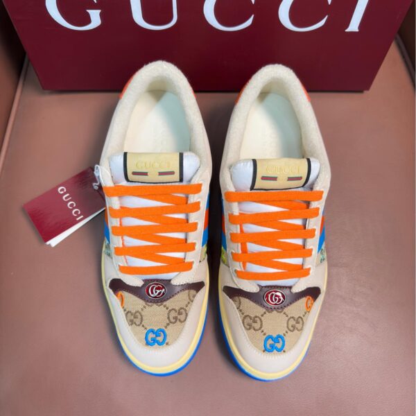 Fluffy colorful sneakers
