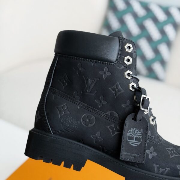Wheat colored letter ankle boots