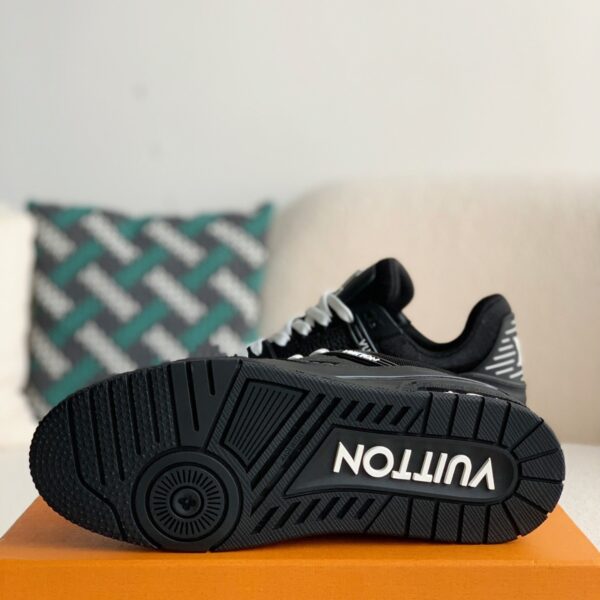 Black Calf Leather Sneakers