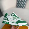 Trainer Green Monogram Denim