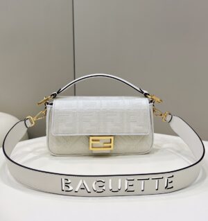 Fendi Baguette FF canvas bag