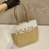 Prada Crochet and leather tote bag