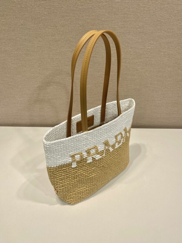 Prada Crochet and leather tote bag