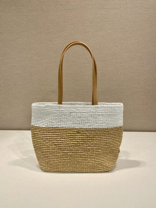 Prada Crochet and leather tote bag