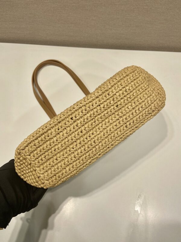 Prada Crochet and leather tote bag