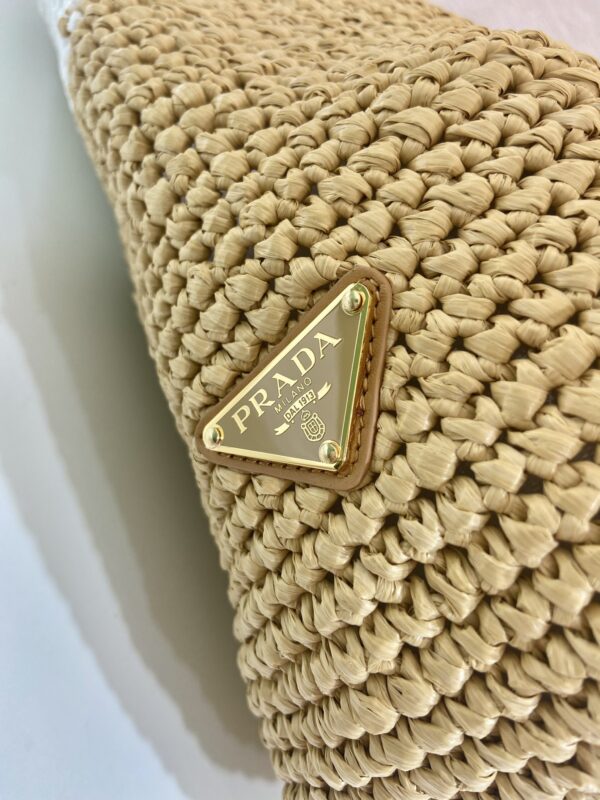 Prada Crochet and leather tote bag