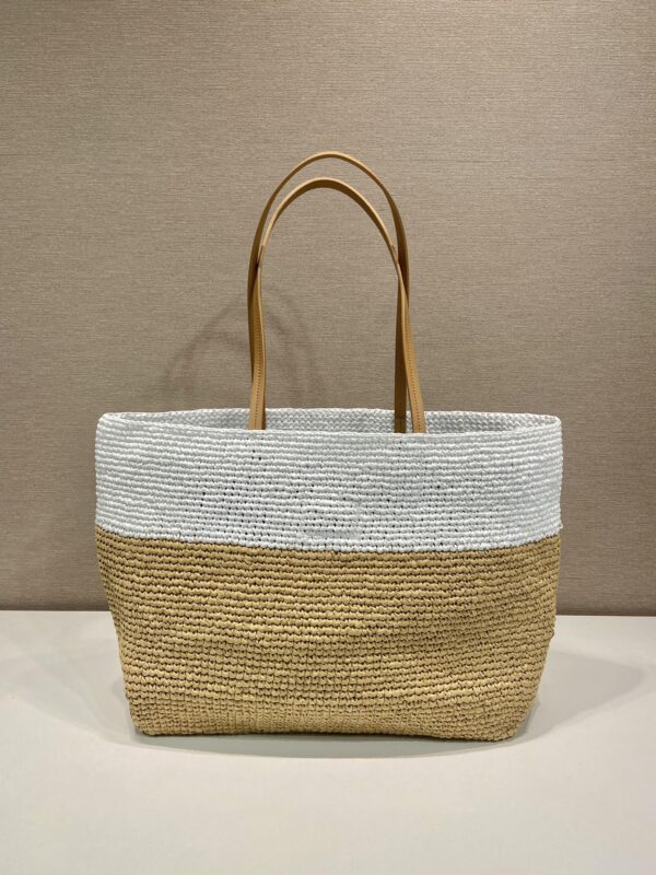 Prada Crochet and leather tote bag