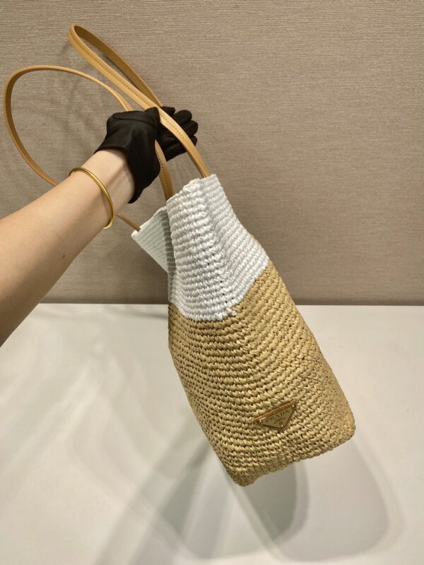 Prada Crochet and leather tote bag