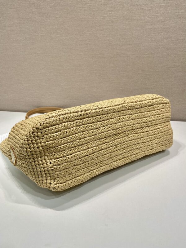 Prada Crochet and leather tote bag