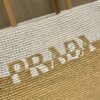 Prada Crochet and leather tote bag