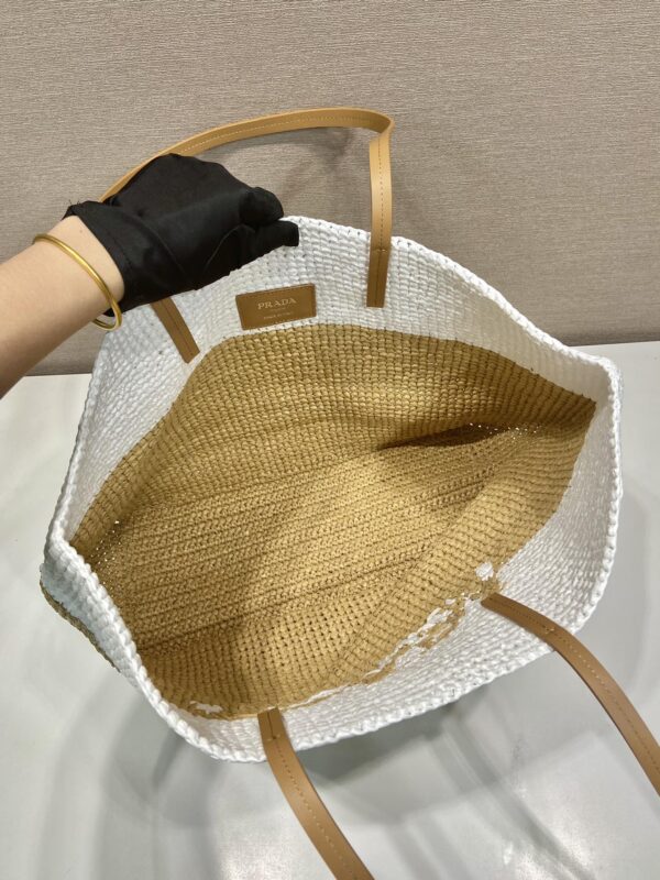 Prada Crochet and leather tote bag
